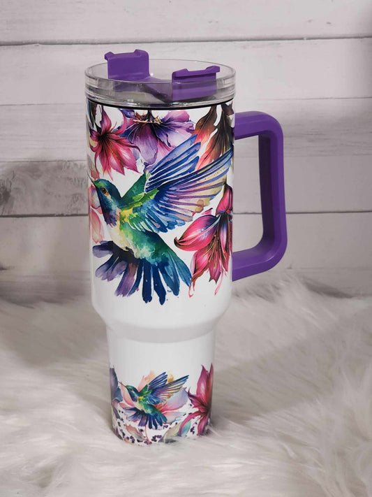 floral humming bird